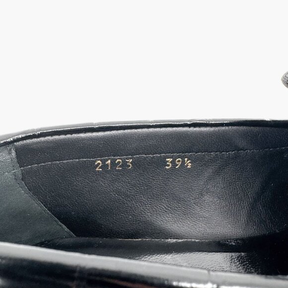 Versace Croc Embossed Medusa '95 Loafers Size 39.5 US 9.5 Black Leather Flat - Picture 13 of 15